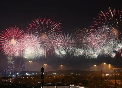 景泰县焰火晚会